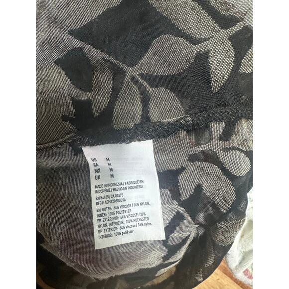 American Eagle Outfitters Floral Burned Velvet Slip Dress - Picture 6 of 6